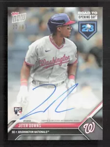 2023 Topps Now Road To Opening Day JETER DOWNS Auto/99 - Foto 1 di 2