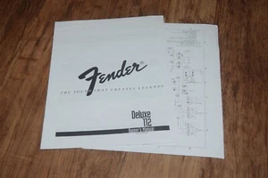 FENDER Deluxe 112 OWNERS MANUAL Multi Language Instructions Instruction - Picture 1 of 5