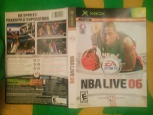 Arte de portada original de NBA Live 06 Xbox solamente - Imagen 1 de 1