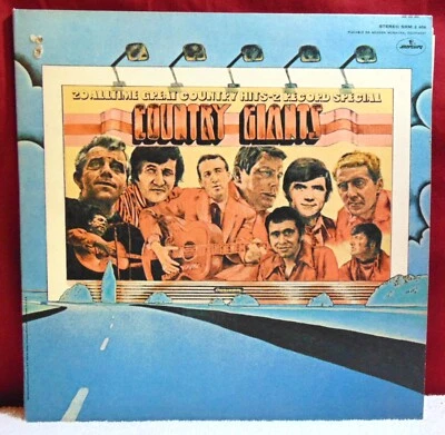 Various – Country Giants - 1970 Mercury SRM 2-606 2x Vinyl Country LP - EX/EX Foto 1 de 4