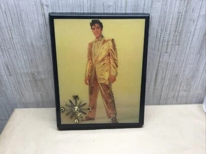 11”X 9” Gold Suit Elvis Wanduhr - Bild 1 von 4
