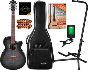 Einsteiger Ibanez AEG70-TCH Westerngitarre mit Pickup im Set mit viel Zubehör - Bild 1 von 8
