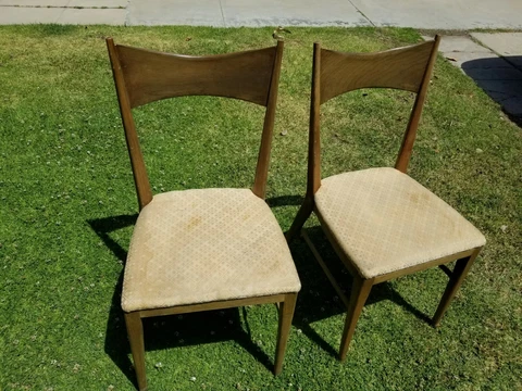 Paul McCobb Bowtie Mid Century Dining Chairs set of 2 ~ as found Cover