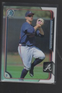 BRAXTON DAVIDSON  2015 BOWMAN CHROME DRAFT REFRACTOR CARD #186