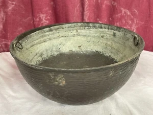 ANTIKE KUPFER METALL SCHÜSSEL PFANNE / KOCHTOPF SÜSSIGKEITEN ZUCKER - Bild 1 von 7