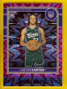 2024-25 NBA Hoops 243 Devin Carter RC Purple Explosion 53/110 Kings - Picture 1 of 1
