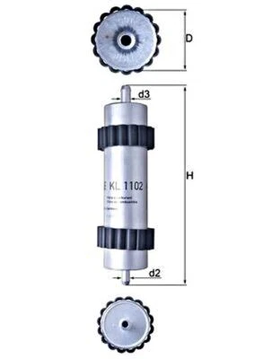 Fuel Filter For AUDI A6 Allroad Avant A7 Sportback 4G0127401 - Image 1 of 2