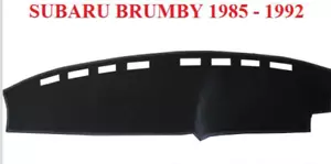 BLACK DASH MAT, GREY DASHMAT , DASHBOARD COVER FIT SUBARU BRUMBY 1985-1992 - Picture 1 of 11