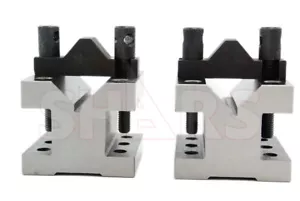1-3/8 x 19/32 19/32" Capacity V-Block V blocks Clamp hardened Pair Set .0002" P - Picture 1 of 7