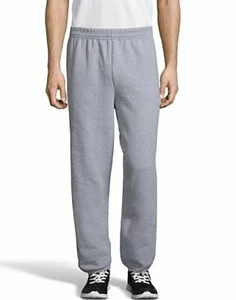 Hanes Men Sweat Pants ComfortBlend EcoSmart Gym Sport Workout Fleece Elasticized - Picture 1 of 42
