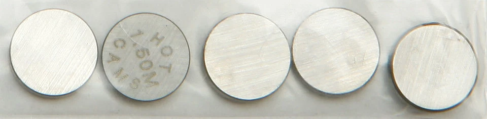 Paquete de 5 cuñas de válvula Hot Cams 7,48x1,50 mm 5PK748150 Honda CB1 CB600F CBR1000RR Foto 1 de 1