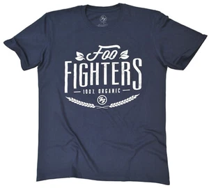 Foo Fighters T Shirt 100% Organic Official Dave Grohl Band Logo S To XXL New - Picture 1 of 19
