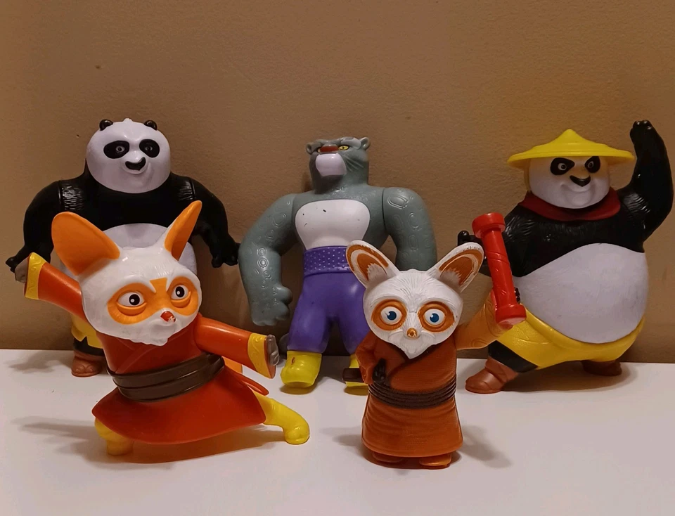 Lote de figuras de acción coleccionables DreamWorks Kung Fu Panda Burger King McDonaldsToy Foto 1 de 1