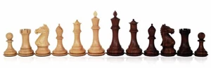 Italfama Weighted Mahogany Chess Pieces, Handcrafted, King 10cm, Italy - Picture 1 of 1
