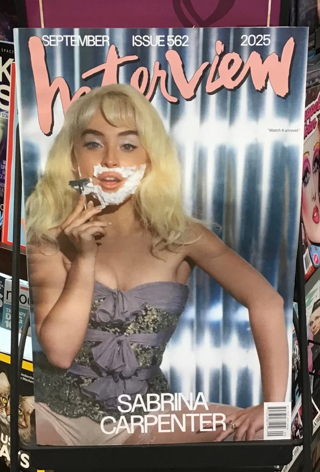 💋Sabrina Carpenter💋INTERVIEW Magazine #562 September 2025~Newsstand Fresh!!! - Image 1 of 1