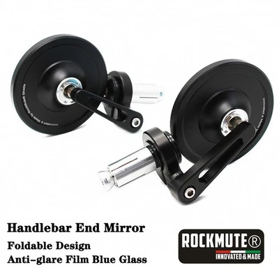 Handlebar Convex Rear View Mirror Bar End For HONDA GROM MONKEY NAVI CB100R 300R - Image 1 of 4