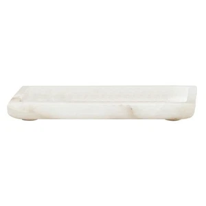 PURE Design Collection Home Décor Alabaster Bathroom Tray for Storage or Disp... - Picture 1 of 4