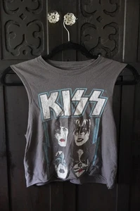 KISS 100 % BAUMWOLLE ERWACHSENE DAMEN GRÖSSE M ÄRMELLOSES SHIRT - Bild 1 von 4