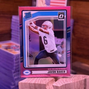 2024 Donruss - Rated Rookie Javon Baker #353 Optic Preview Pink Prizm (RC) - Bild 1 von 2