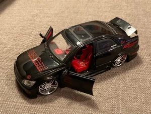 JADA IMPORT RACER LEXUS IS-300 Black 1:24 Diecast Car NO SPOILER - Picture 1 of 8