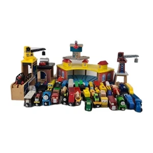 Thomas & Friends Wooden Toys Trains Tracks Bridges Match Brio Vintage T82 Lot - Picture 1 of 20