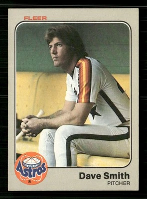 1983 Fleer #466 Dave Smith - Image 1 of 2