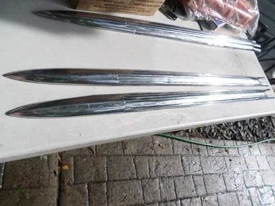 1958 Chevrolet Impala Bel Air pair of used Front Fender Moldings Set A - Image 1 of 4
