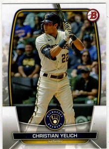 2023 Topps Bowman Baseball Christian Yelich No. 23 Milwaukee Brewers - Bild 1 von 2