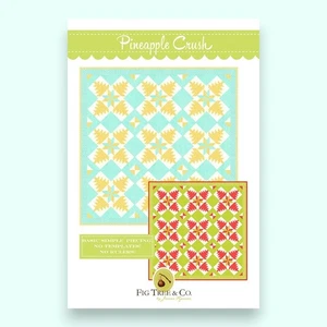 Pineapple Crush Quilt Pattern 52"x52" by Joanna Figueroa for Fig Tree #FTQ 1801 - Picture 1 of 4
