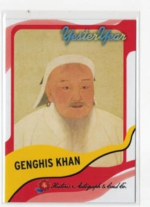 Autógrafos históricos HA 2025 año 2 diseño Genghis Khan 2 #83/50 - Imagen 1 de 1