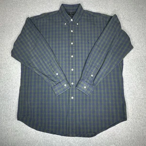 Ralph Lauren Hemd Herren Large BLAKE Langarm Button Down kariert 100% Leinen - Bild 1 von 8