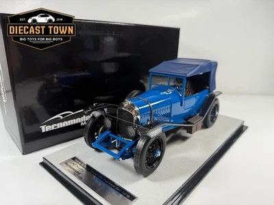 1/18 Tecnomodel 1924 Bentley 3L Roof Top Fixed Street Version Blue TM18-204C - Image 1 of 4