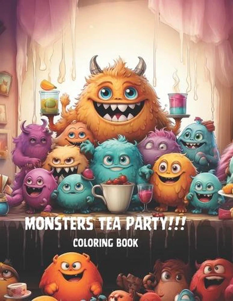 Monster Tea Party!!!!!: It's Tea Time for Monsters by Gian Marco Mugnai (Spanish - Image 1 of 1