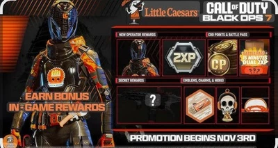 Call Of Duty: Black Ops 7 Little Caesars 5 códigos ENTREGA RÁPIDA  Foto 1 de 4
