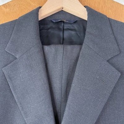 Brooks Brothers Suit Mens 41R Gray 3 Button 346 Stretch Wool Pants 36x29 Pleated - Image 1 of 4