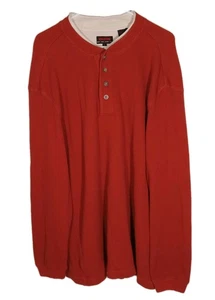 Wolverine Mens XL Thermal Henley Waffle Knit Double Layer Cold Weather Shirt - Picture 1 of 4