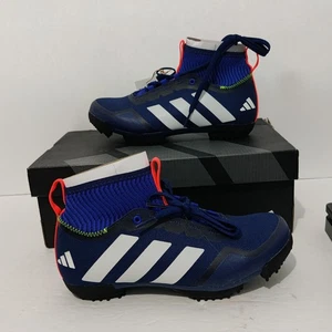 Size 4 - Adidas The Gravel Shoe 2.0 Cycling Dark Blue White - Picture 1 of 7