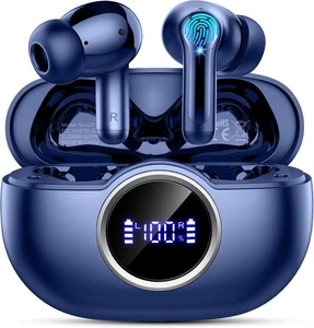 Wireless Earbuds, 2025 Bluetooth 5.4 Headphone 3D Bass Hi-Fi Stereo Ear Buds,... - Picture 1 of 7