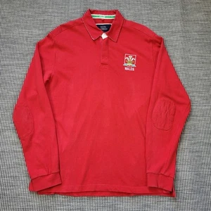 Rugby Heritage Wales Shirt Size 2XL Red Cotton Long Sleeves Supporters - Picture 1 of 10