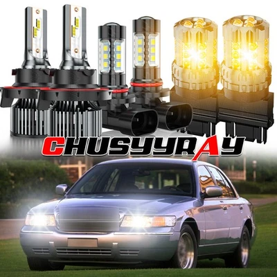 Combo de luces antiniebla LED Fit Mercury Grand Marquis 2006-2011 Foto 1 de 4
