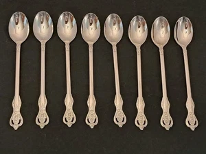 Juego de 8 cucharas de té heladas Heritage Mint LTD 18/10 Royal Alister - Imagen 1 de 4