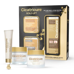 CICATRICURE Gold Lift Anti Gravitationsfalten Hautpflege Geschenkset mit Tag - Bild 1 von 11