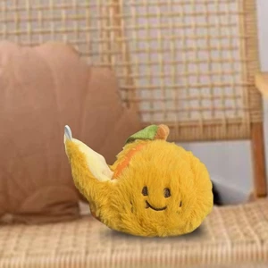 Plush Orange Keychain Cute Stuffed Doll Keyring for Children Women Men Gifts - Picture 1 of 6