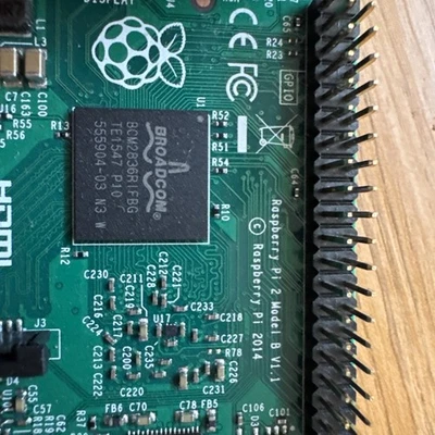 Raspberry Pi 2 Model B Quad Core with PolyCasa case In Graphite Black - Image 1 of 4