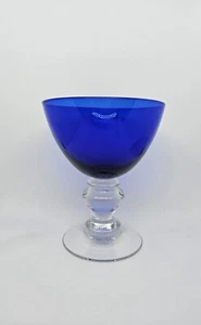 cobalt blue champagne glass - Foto 1 di 7
