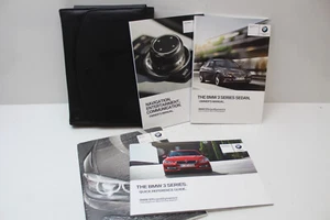 2014 BMW 3 Series Sedan with navigation manual Owners Manual GUIDE BOOK SET CASE - Picture 1 of 2