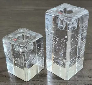Timo Sarpaneva Arkipelago Kerzenständer Set für Iittala Finnland Glaskunst - Bild 1 von 9