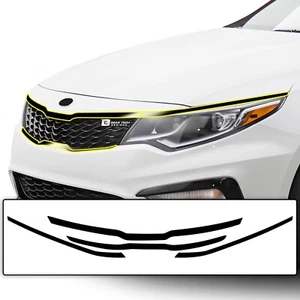 Fits Kia Optima 16-20 Front Grille Chrome Delete Vinyl Film Decal Blackout - Picture 1 of 7