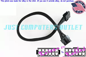 🔥 12" HP Z440 12-Pin Female/Male CPU Memory Power Extension Cable - Picture 1 of 6