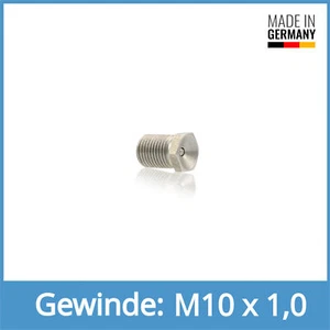 DIN 3405 D1 M10x1,0 V2A Hochdruck-Trichterschmiernippel mit Stiftventil - Picture 1 of 1